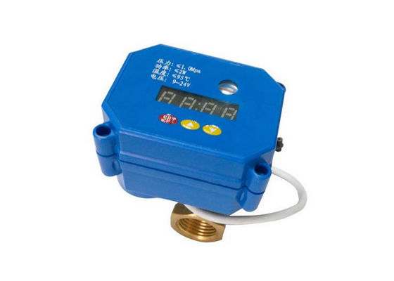 DN32 Thermostatic Tempering Valve , Mini Motorized Water Temp Mixing Valve